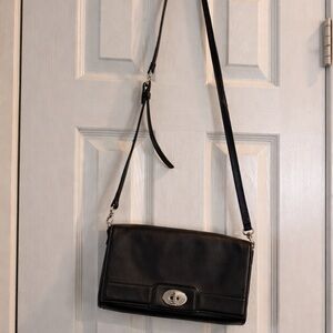 Kate Spade Juliana Hampton Road Black Leather Crossbody Purse
